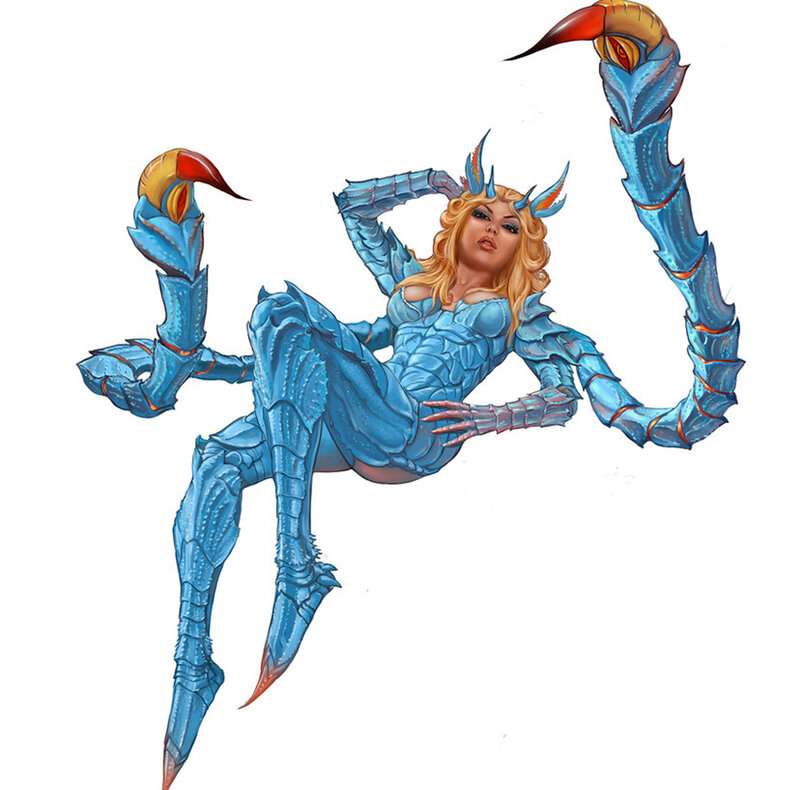 Scorpion-like Humanoid Woman