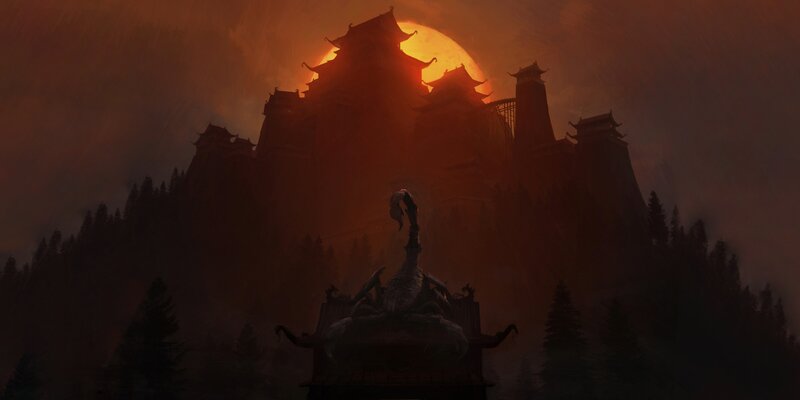 Scorpion Statue on Platform