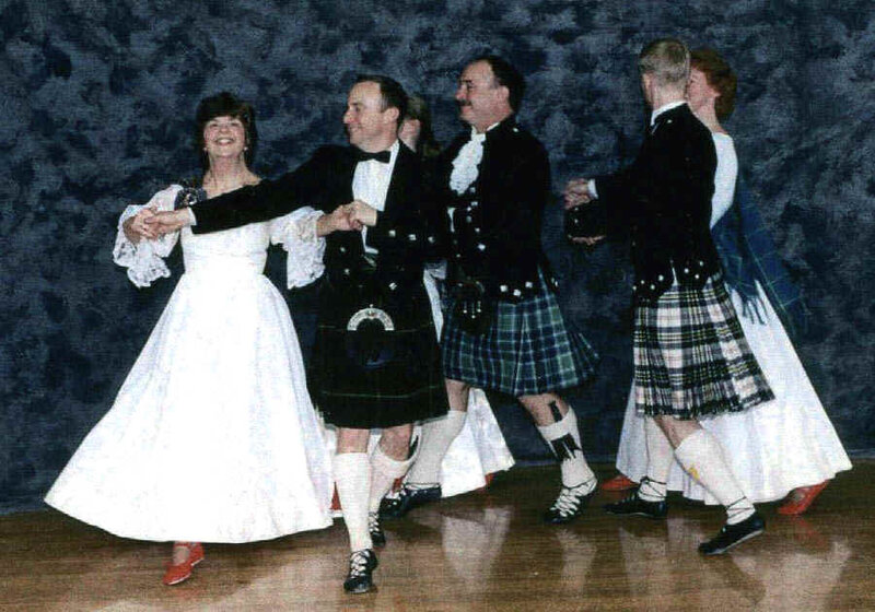 Scottish dancers in kilts