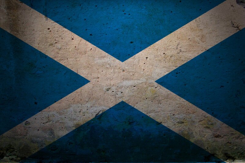 Scottish Flag on Wall