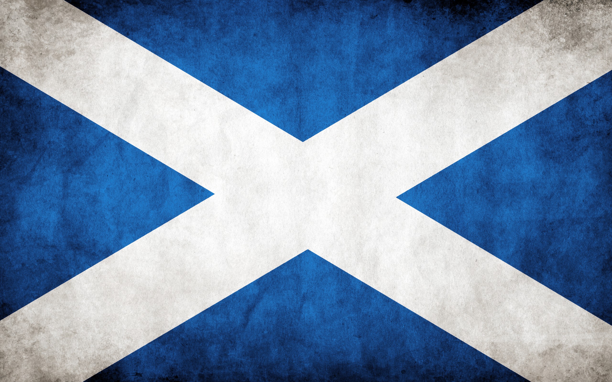 Scottish flag with distressed texture