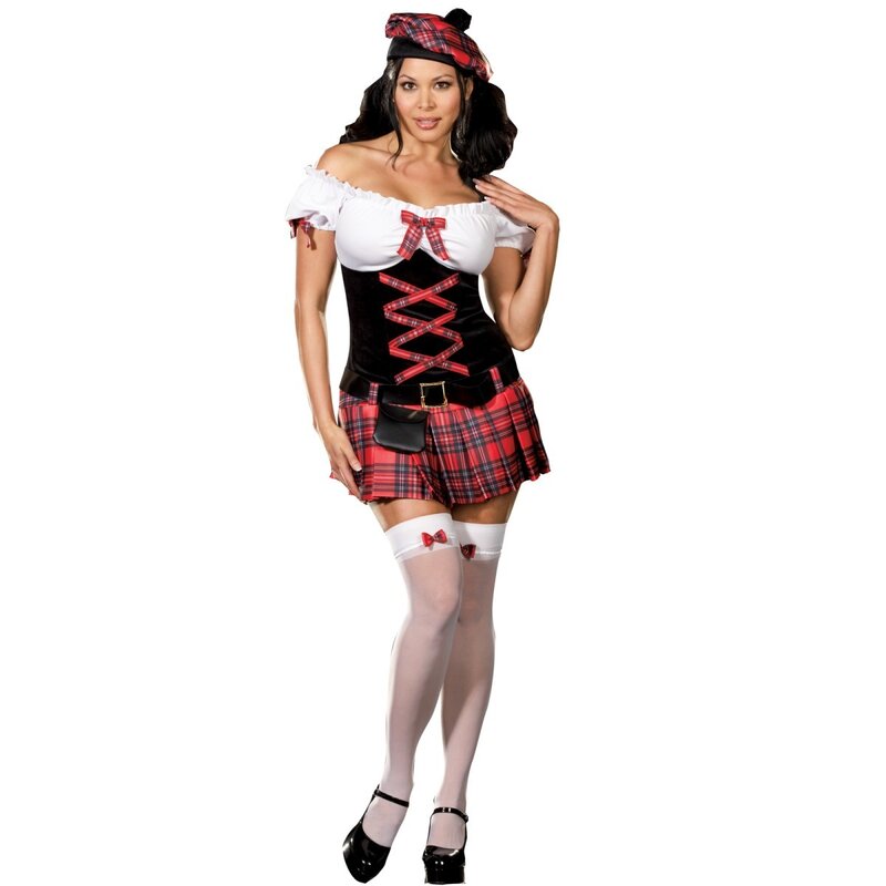 Scottish-themed costume outfit