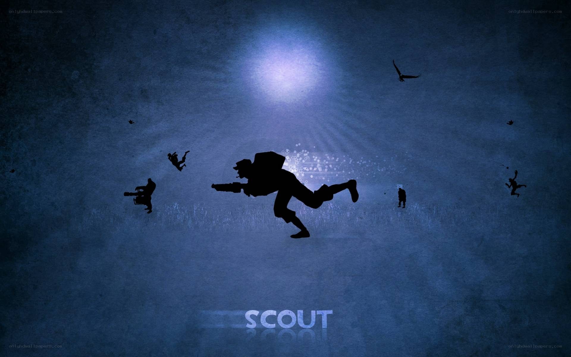 Scout character in action