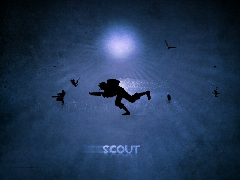 Scout character in action