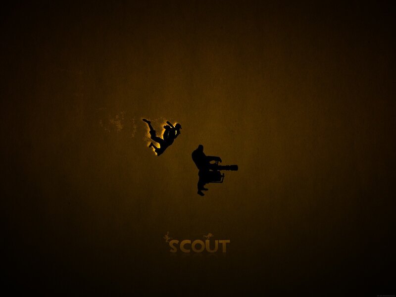 Scout character silhouettes