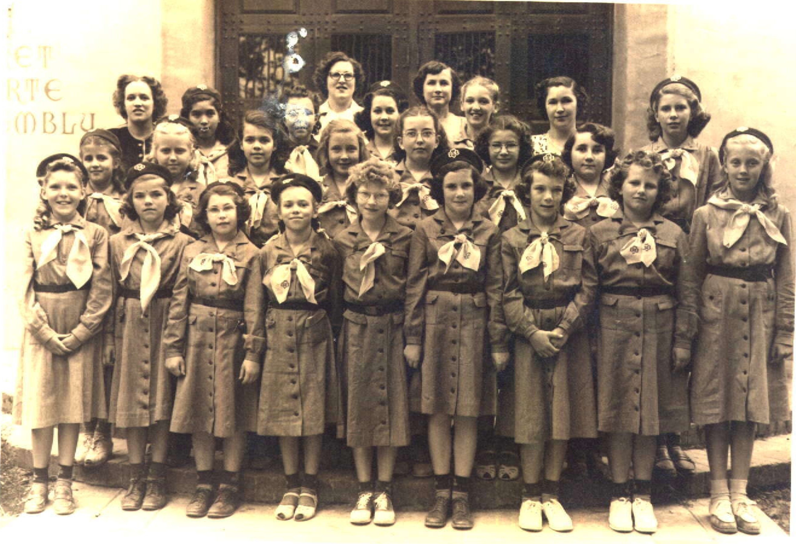 Scout group photo from the 1940s