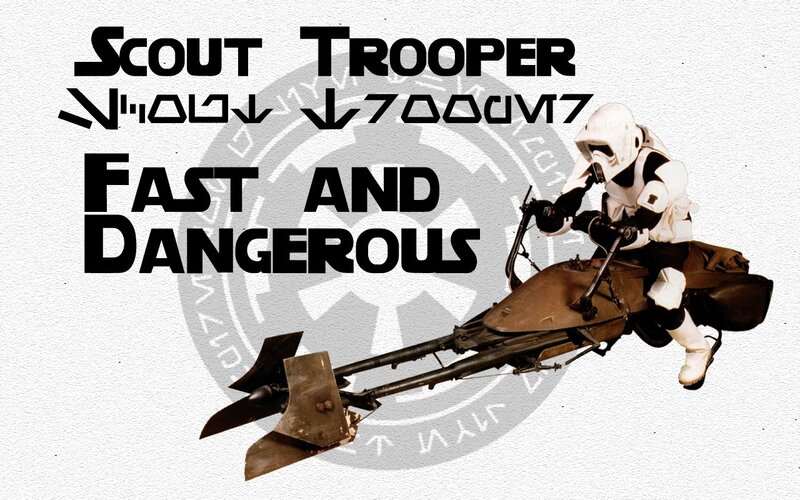 Scout Trooper on speeder bike