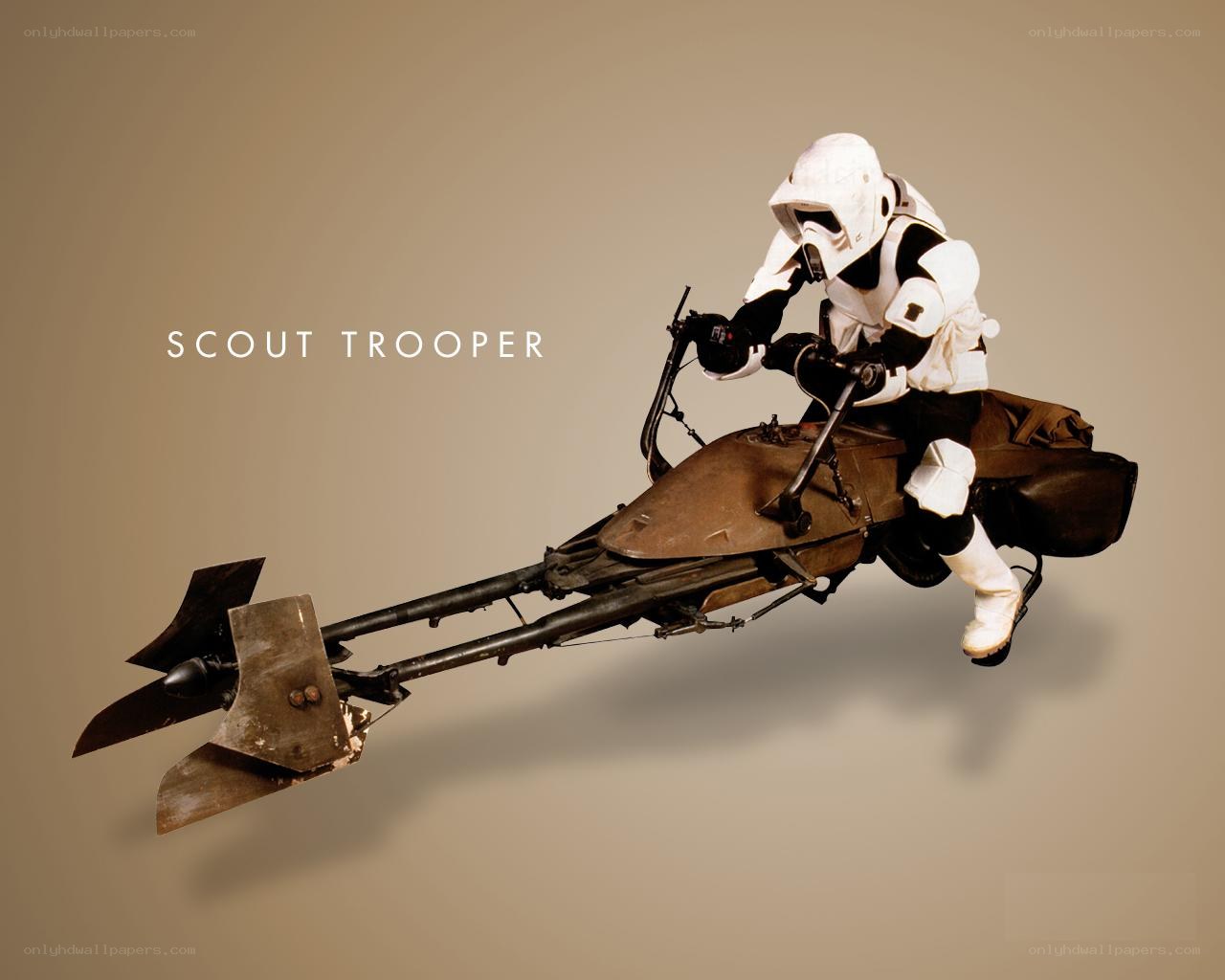 Scout Trooper on speeder bike