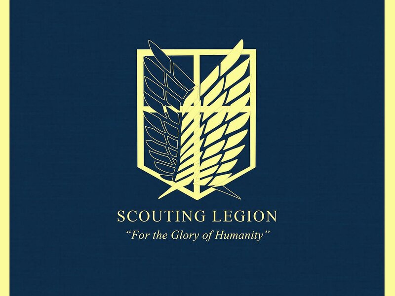 Scouting Legion Logo — Blue, Serious, Vector Art, Shield