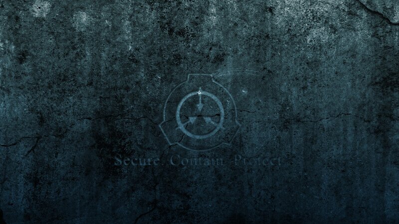 SCP Foundation logo on concrete