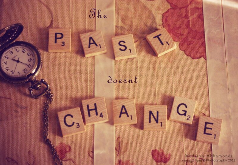 Scrabble Tiles and Pocket Watch
