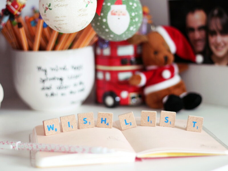 Scrabble Tiles on Notebook