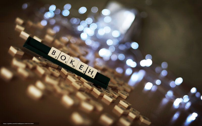 Scrabble Tiles Spelling Bokeh
