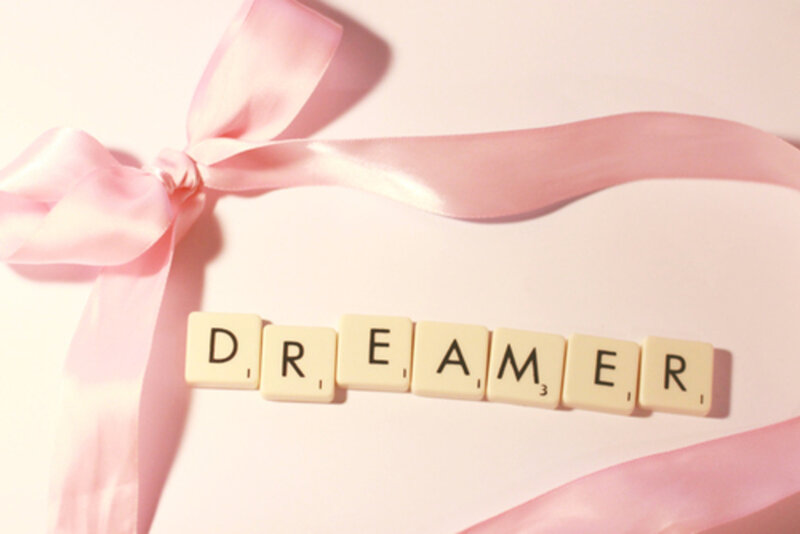 Scrabble Tiles Spelling Dreamer