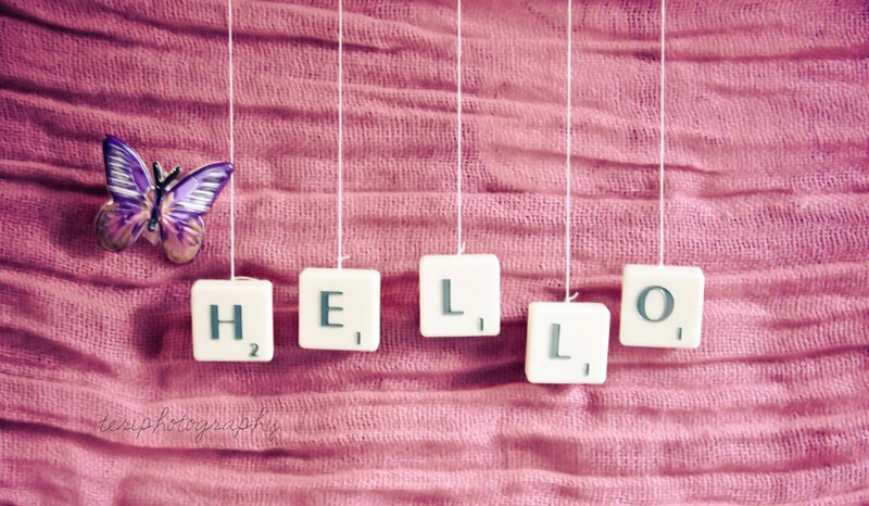 Scrabble Tiles Spelling Hello