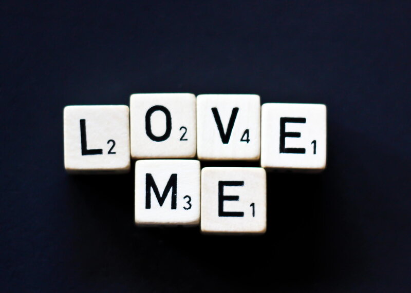 Scrabble Tiles Spelling Love Me