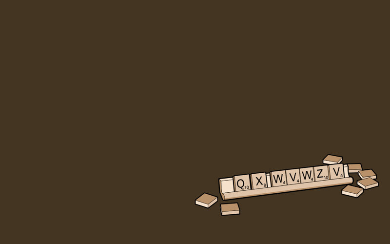 Scrabble tiles spelling QXWVWZV