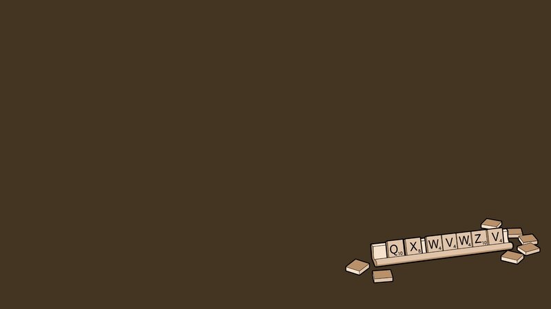 Scrabble tiles spelling QXWWZV