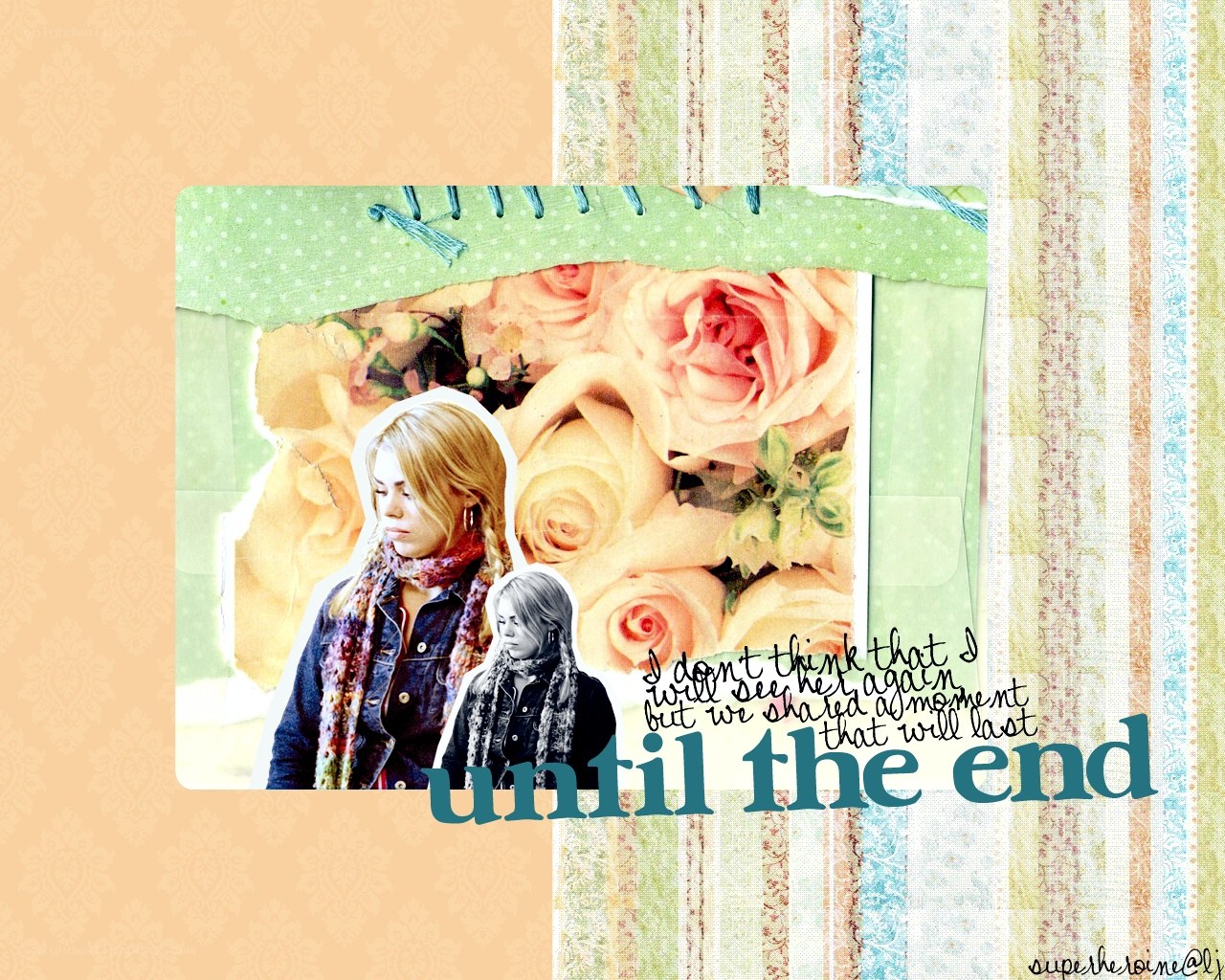 scrapbook collage with roses