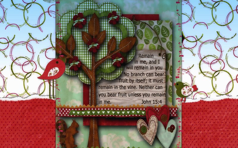 Scrapbook Page with Tree
