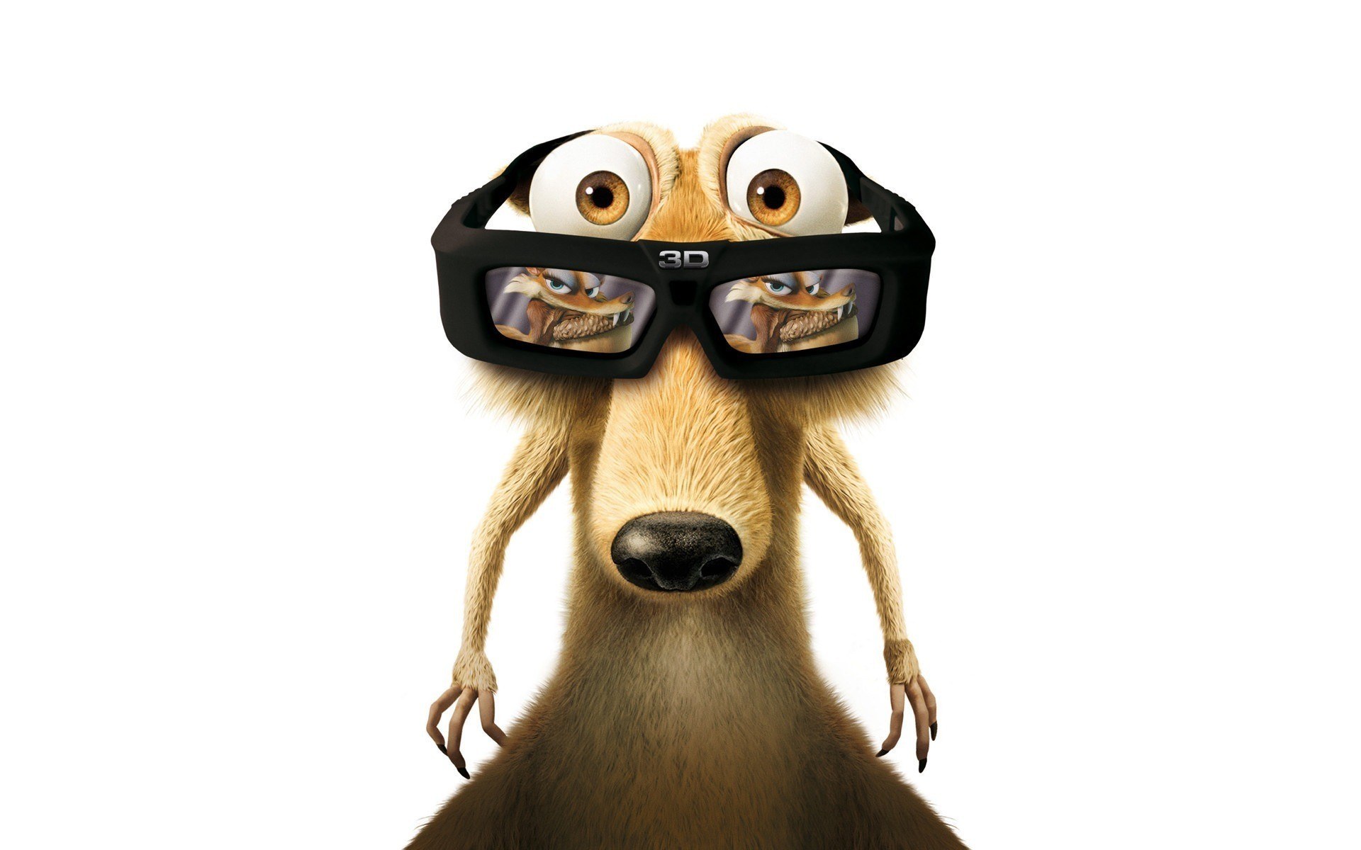 Scrat in 3D glasses