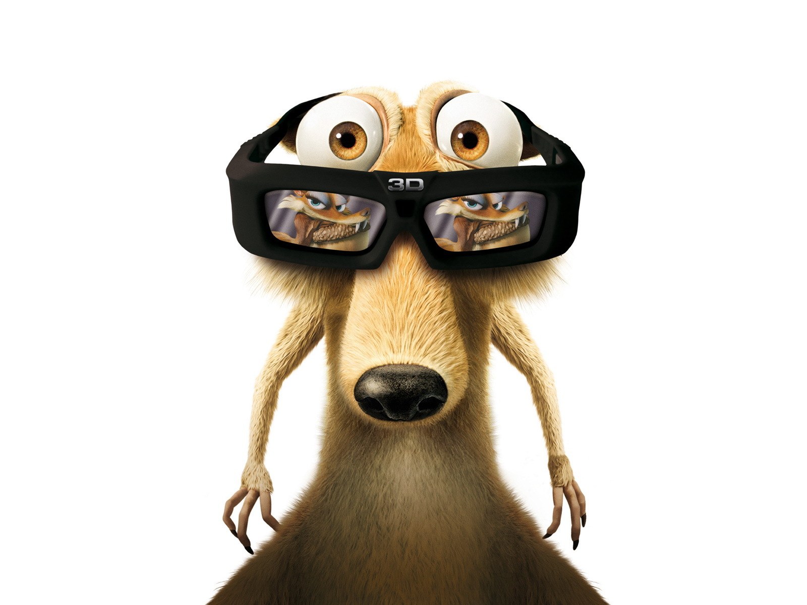 Scrat in 3D glasses