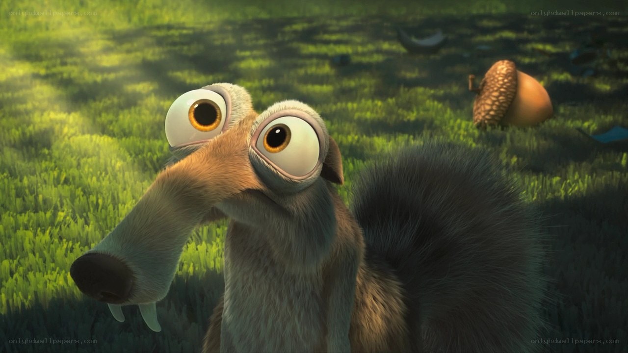 Scrat in the grass