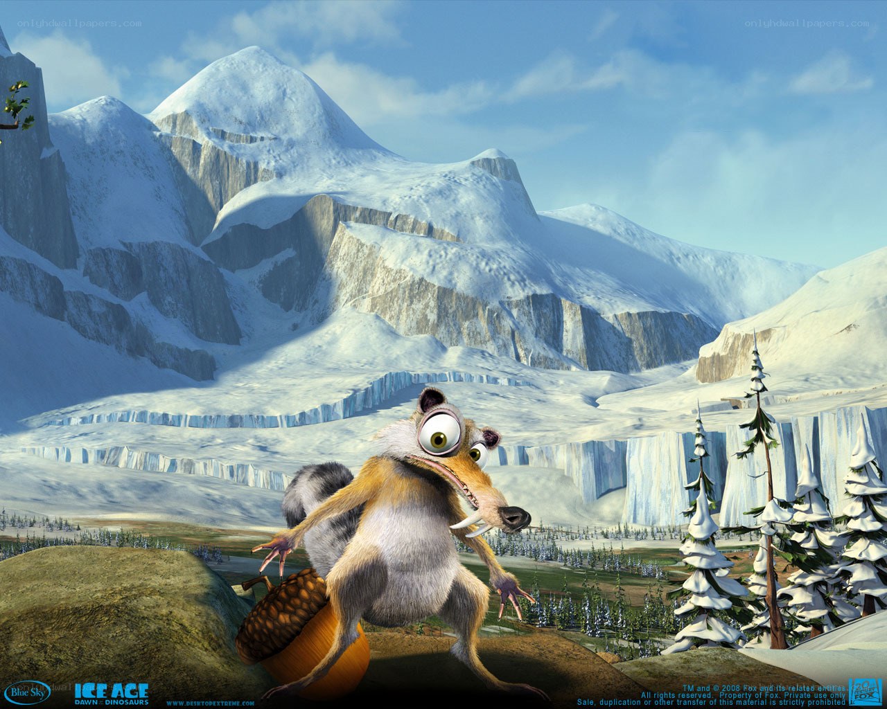 Scrat in the Ice Age