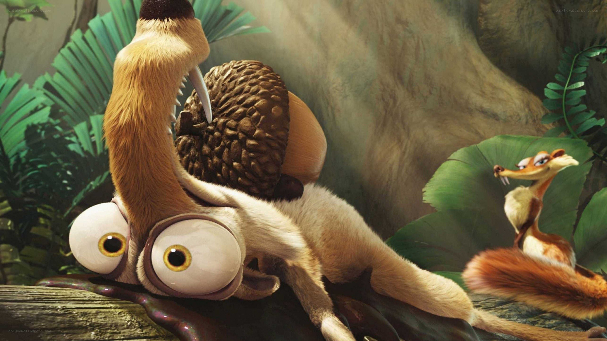 Scrat with a giant acorn
