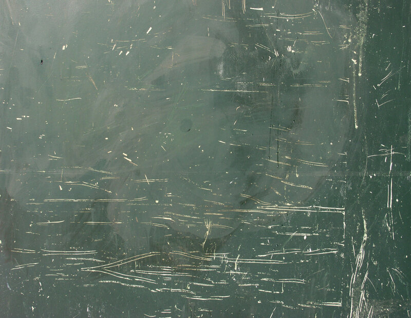 scratched green surface