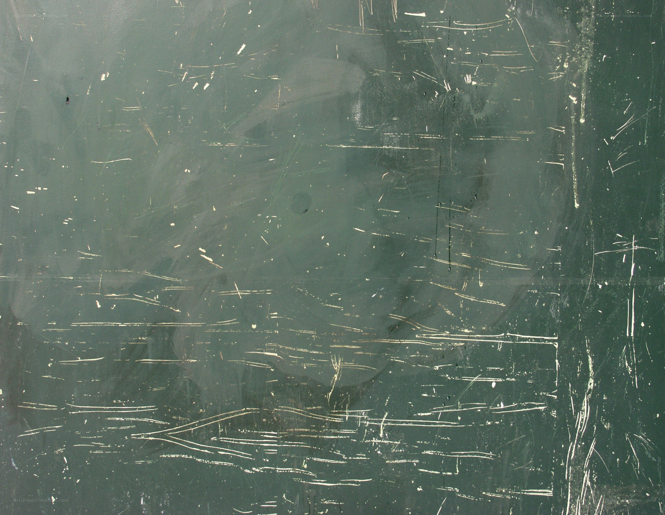 scratched green surface