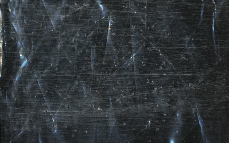 Scratched plastic surface
