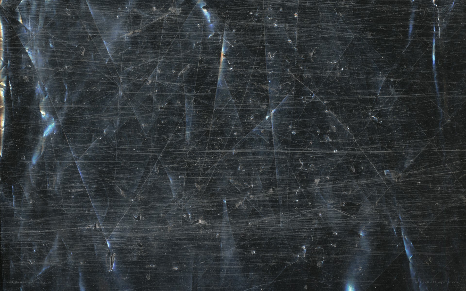Scratched plastic surface