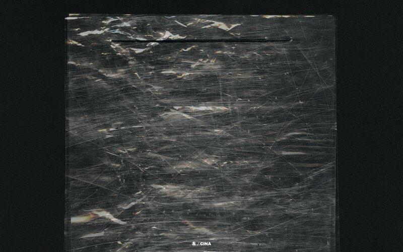 Scratched transparent surface