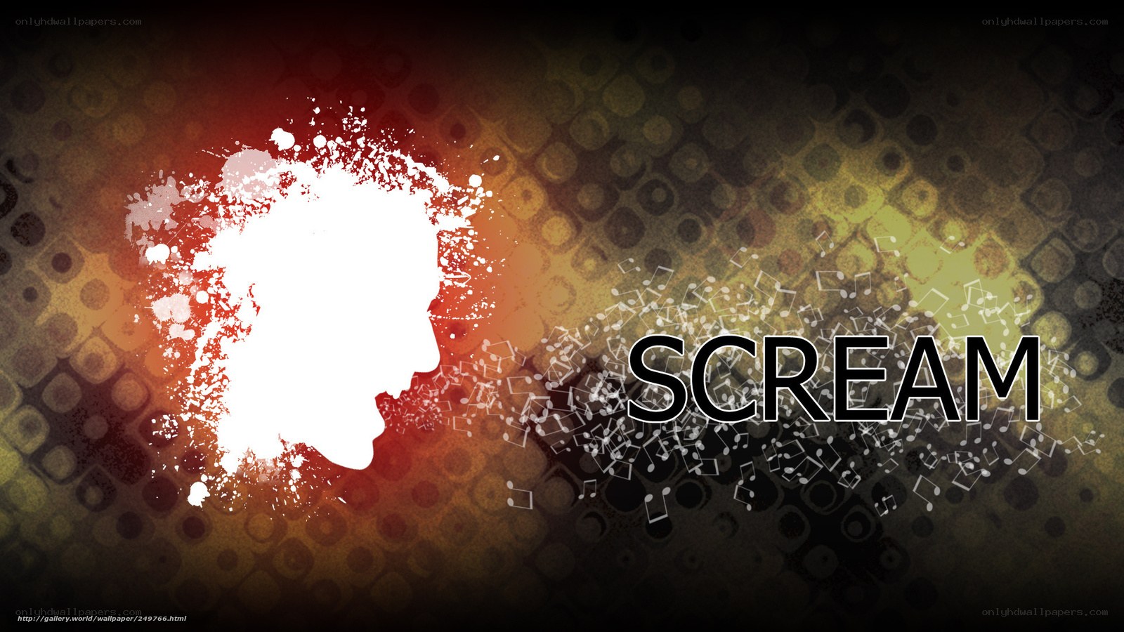 Scream music wallpaper