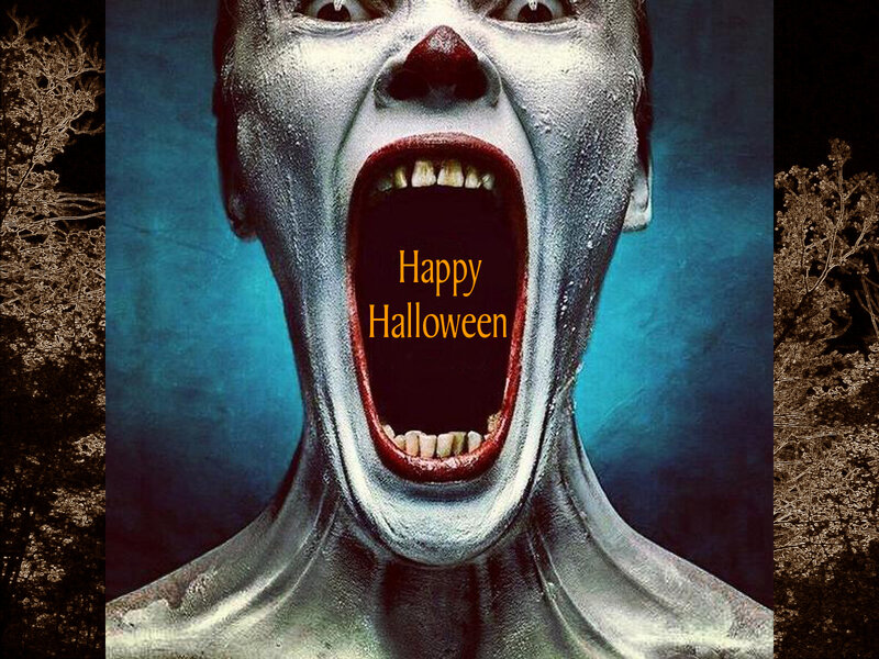 Screaming Clown Face