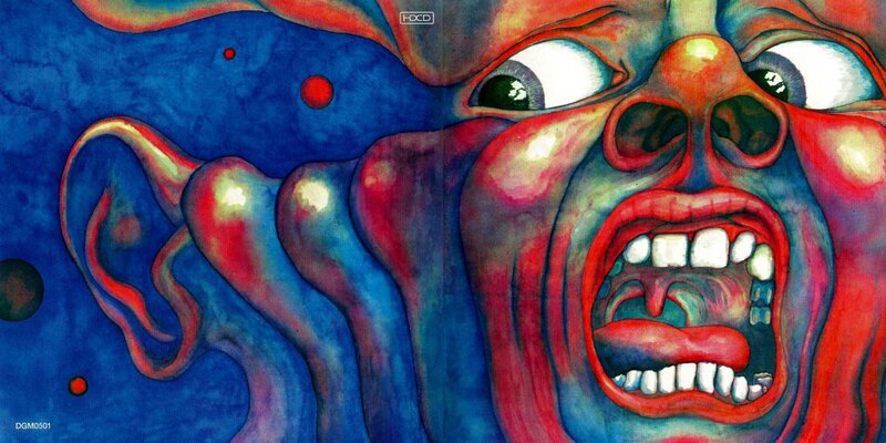 Screaming Face — Blue, Dramatic, Illustration