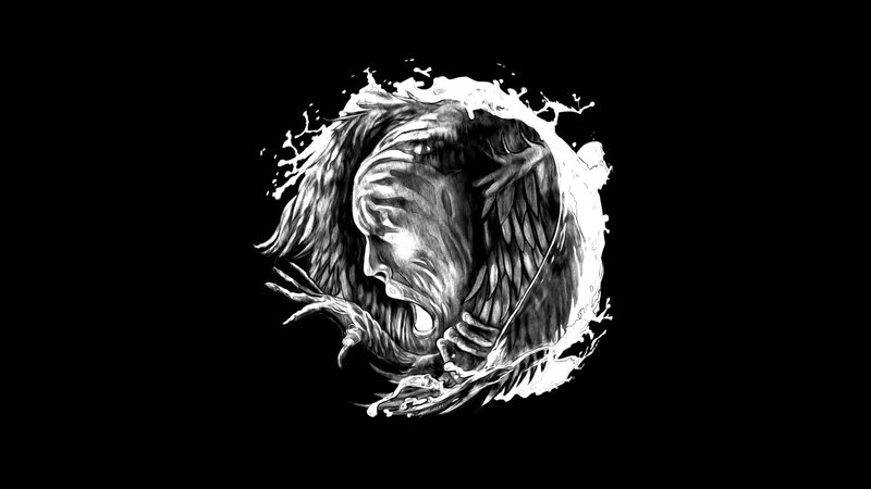Screaming Face in Water