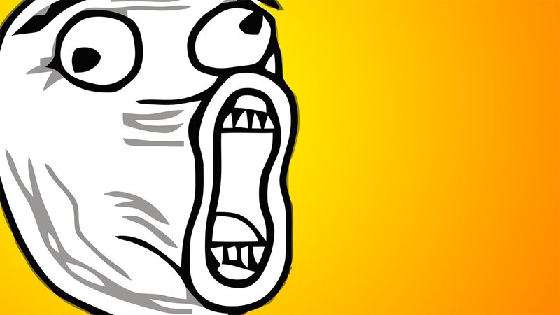 Screaming Face Meme — Yellow