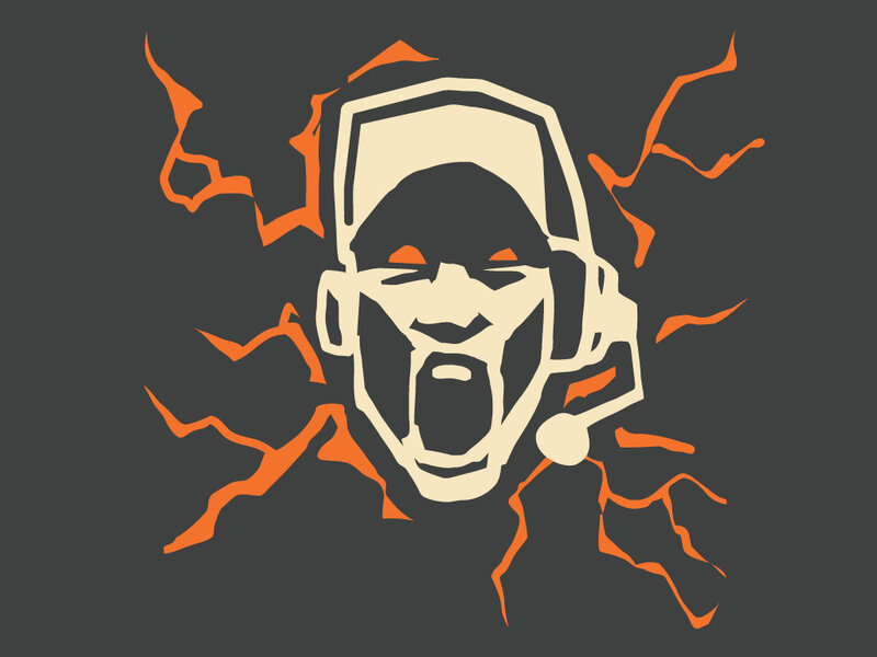 screaming gamer head