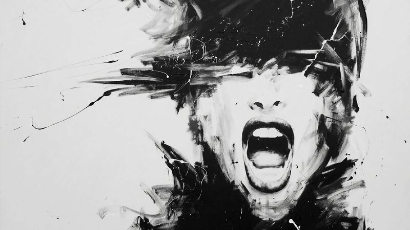 Screaming Person Face