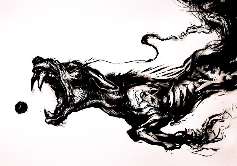 Screaming Wolf Creature