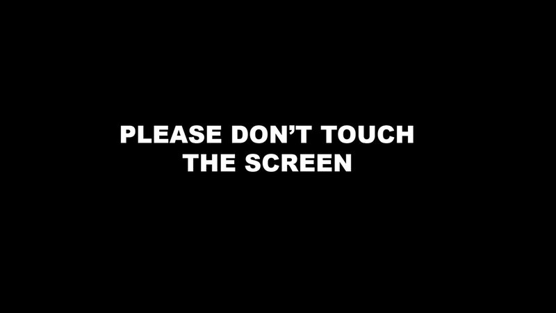 screen warning message