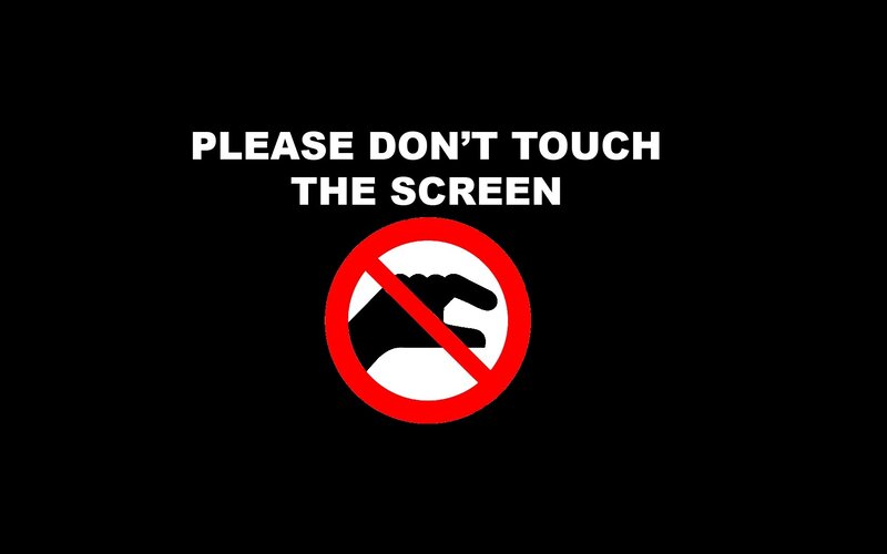 Screen Warning Sign