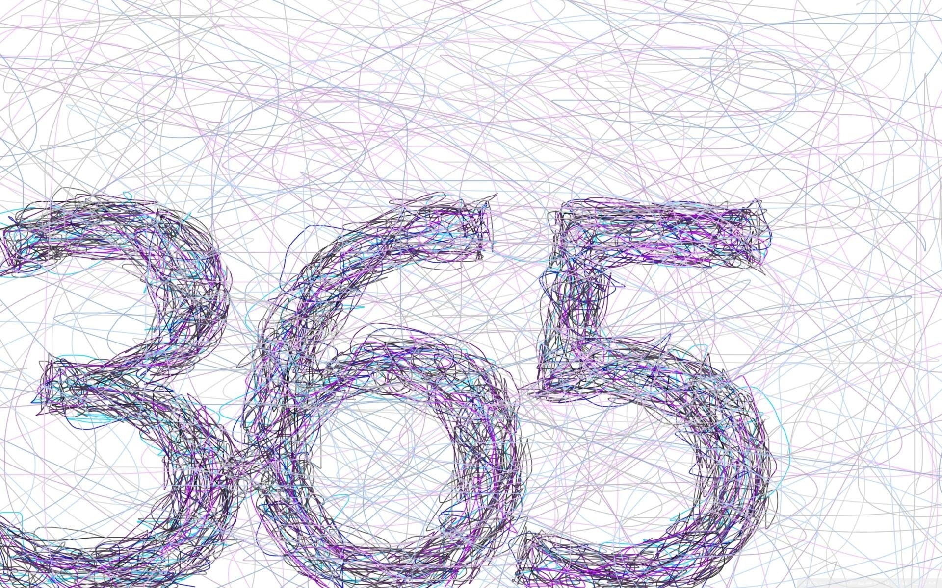 Scribbled numbers 365