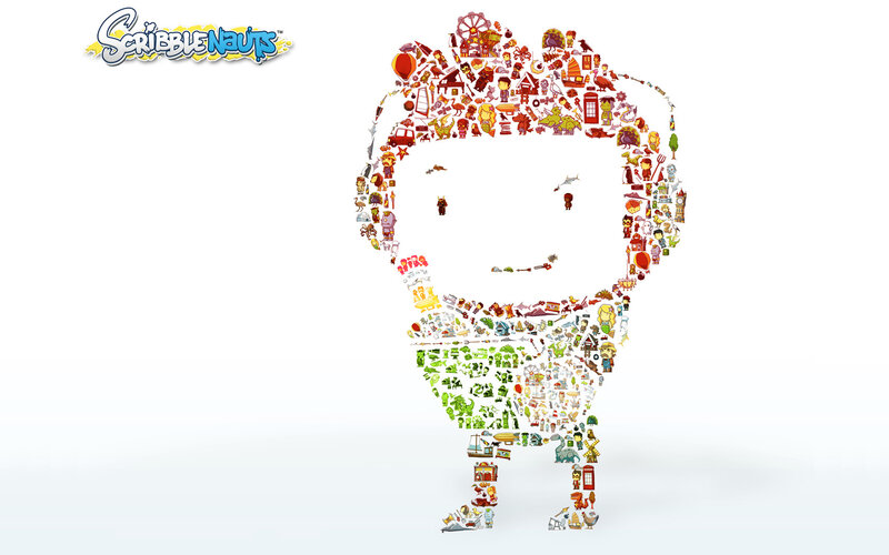 Scribblenauts character mosaic