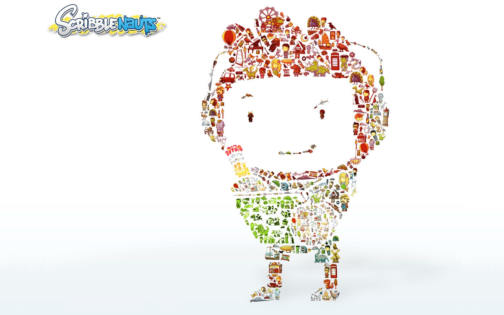 Scribblenauts character mosaic