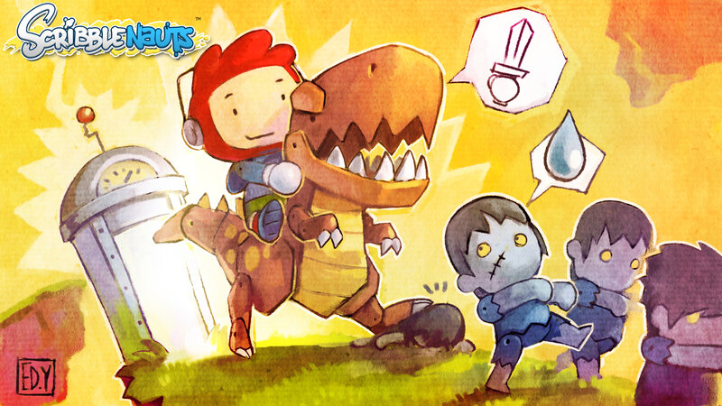 Scribblenauts game art