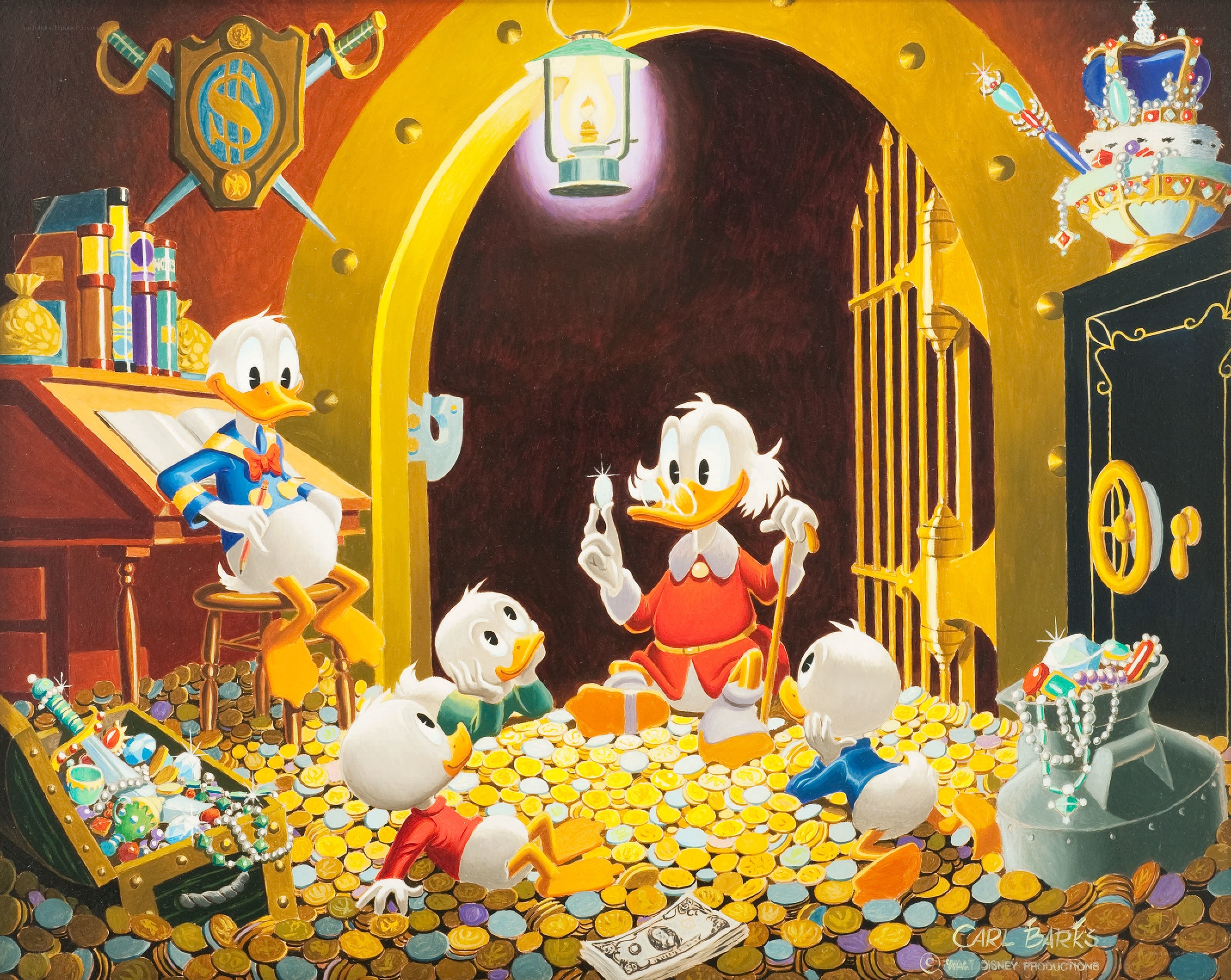Scrooge McDuck and his nephews