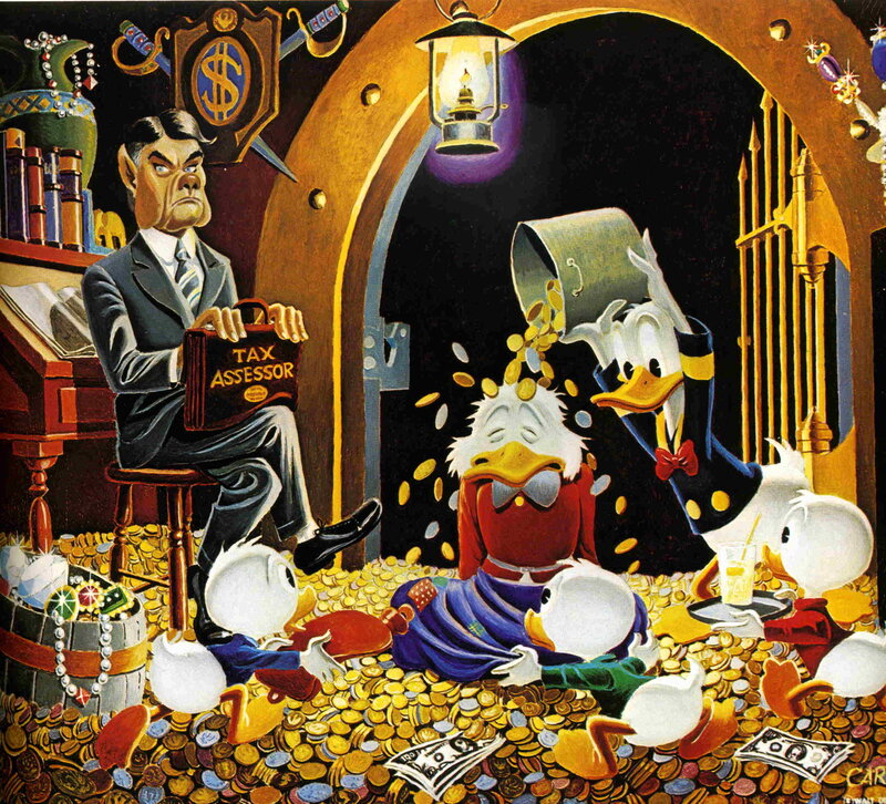 Scrooge McDuck and the tax assessor